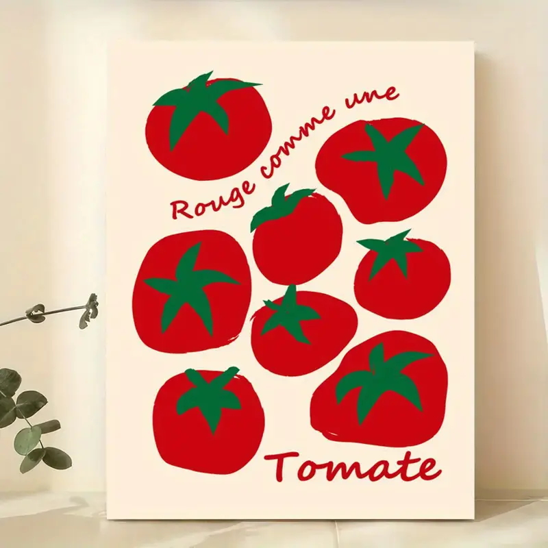 Home Decor Reviews - Moderne Kleurrijke Rode Tomaten Wall Art