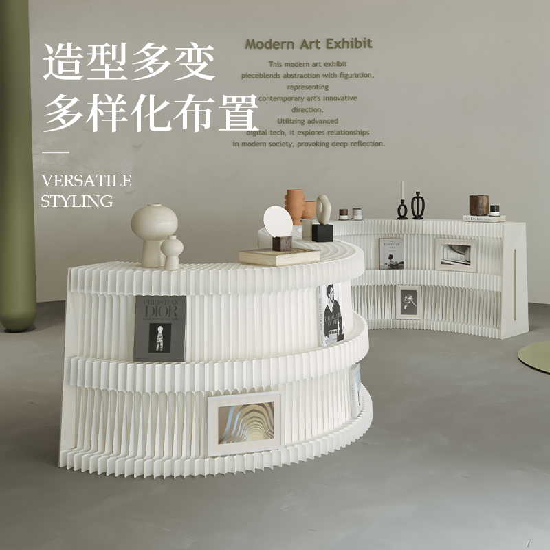 Home Decor Brochure - Opvouwbare boekenplank Krantenplank Productweergave Opslag Tijdschrift