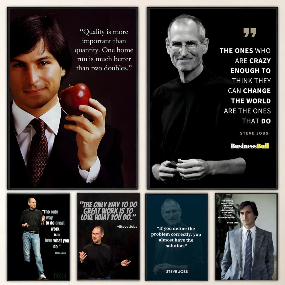 Home Decor Jobs - Patroon S-Steve J-Jobs Q-Quotes Poster HD-kunst,