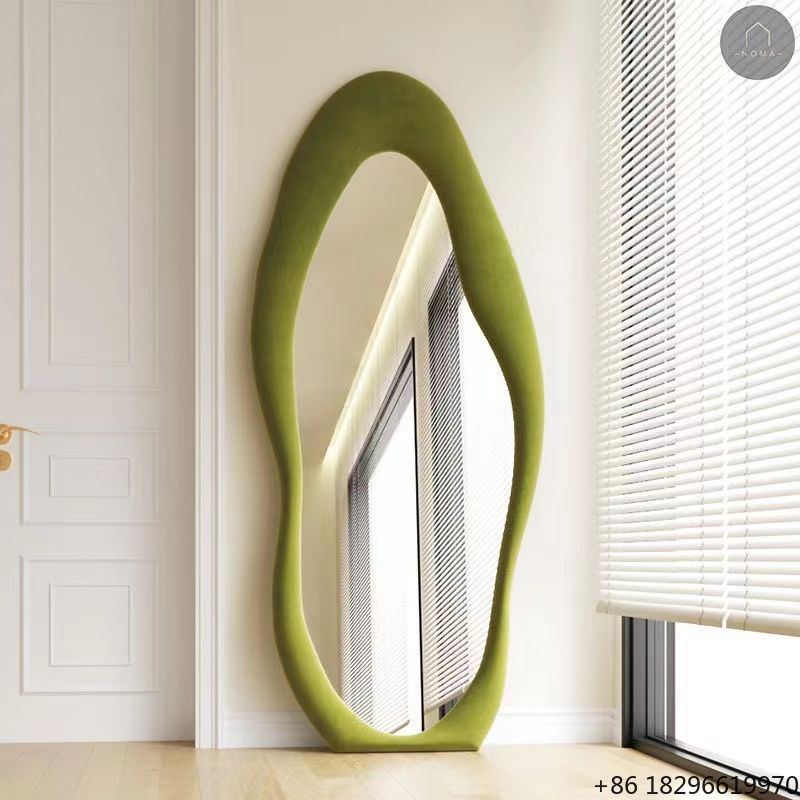 Flooring Home Decor - Crèmekleurige onregelmatige spiegel op volle lengte