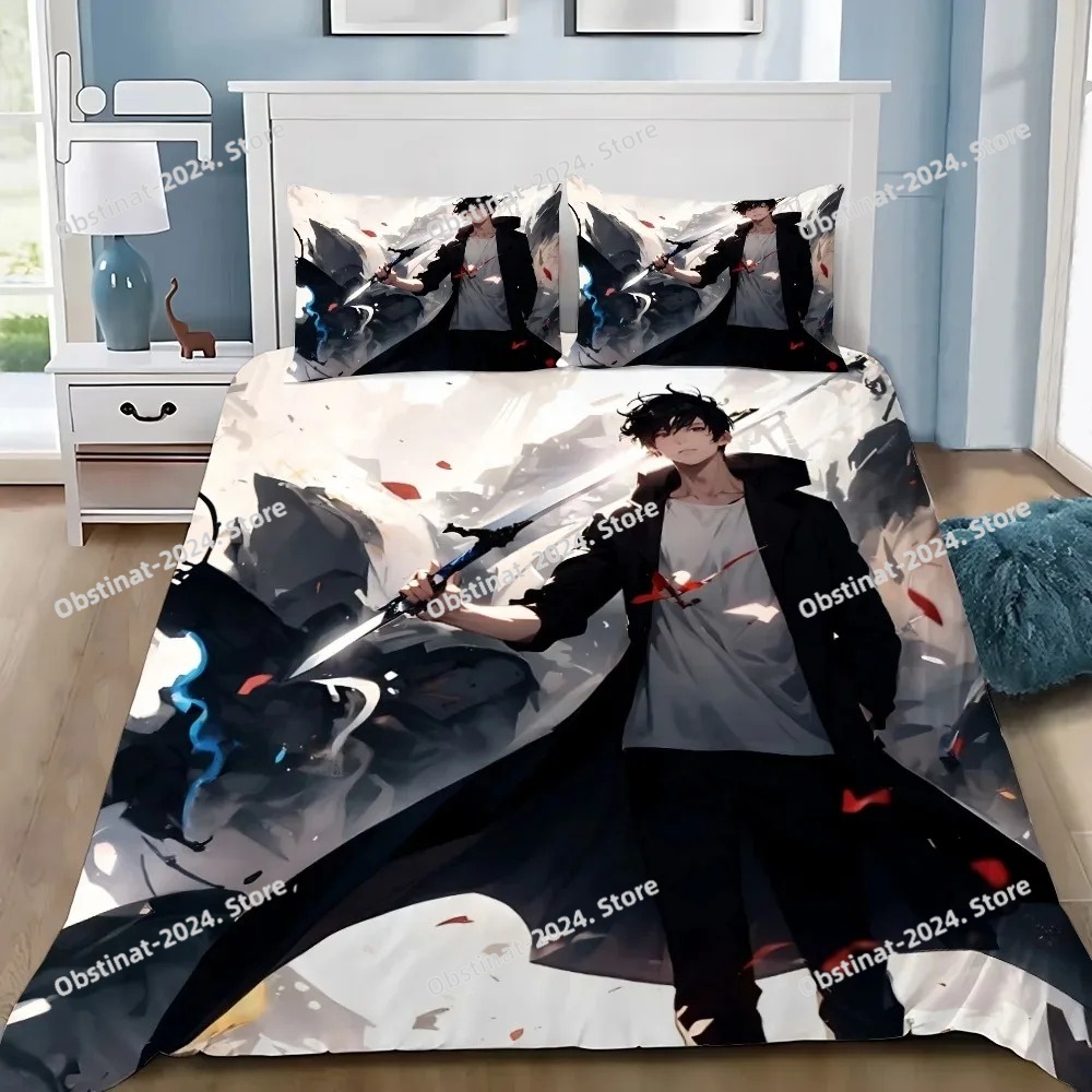 Home Decor Solo - Anime Solo Leveling Dekbedovertrek Kussensloop Beddengoed