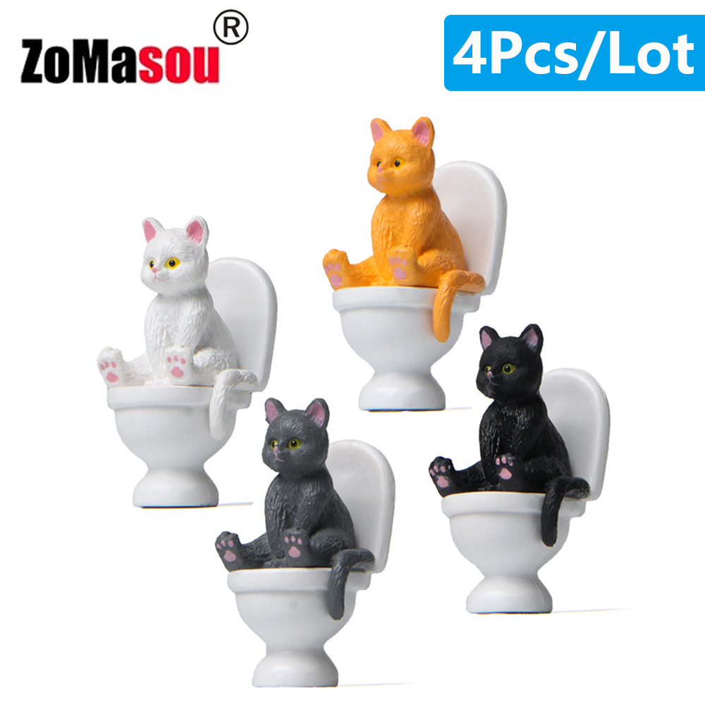 Home Decor Korea - Kat Zitten Op Beeldjes Wc Kat