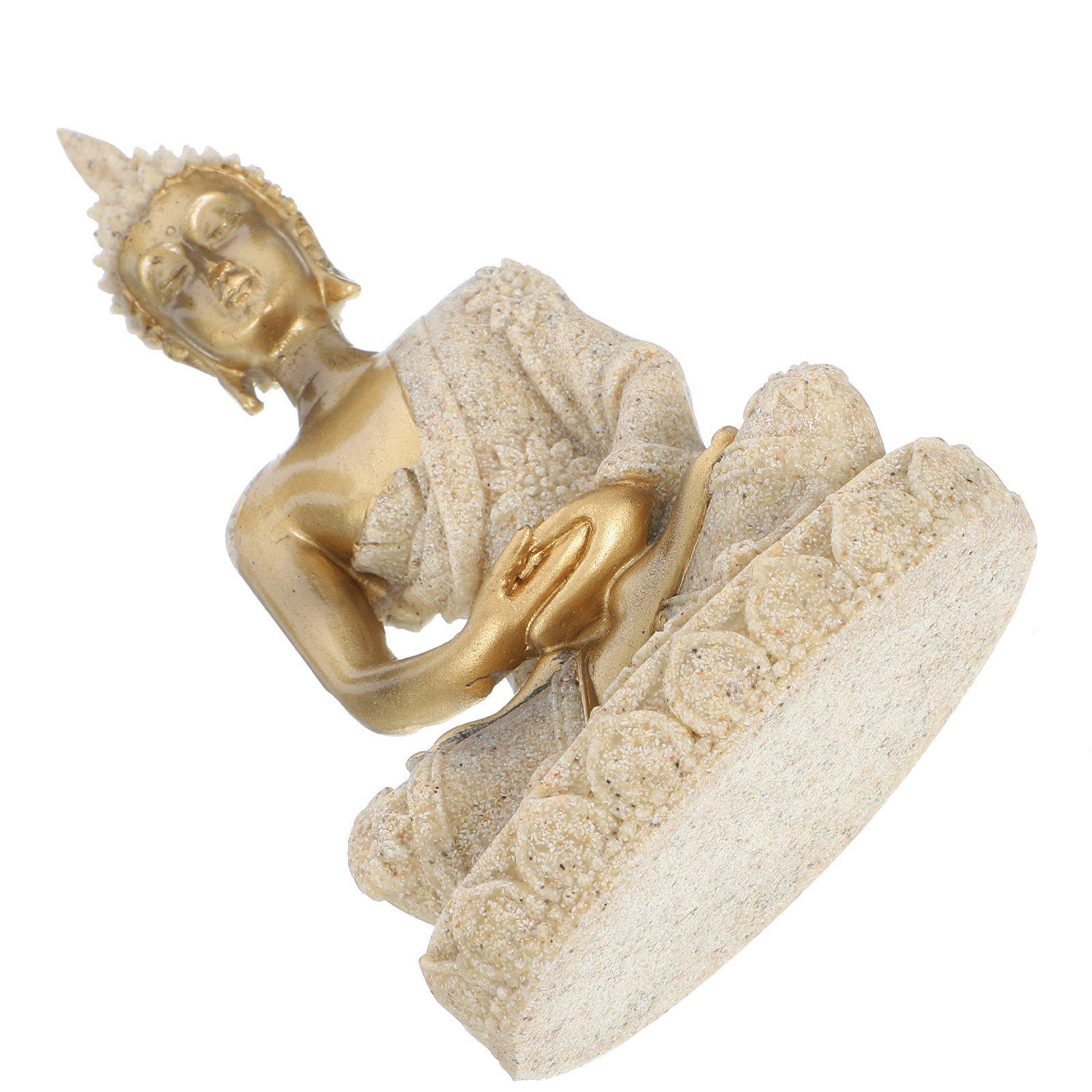 Home Decor Zen - Retro hars Boeddhabeeldje, compact formaat voor
