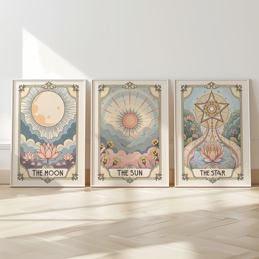 Home Decor Reviews - Moderne Boho Tarot Zon En Maan