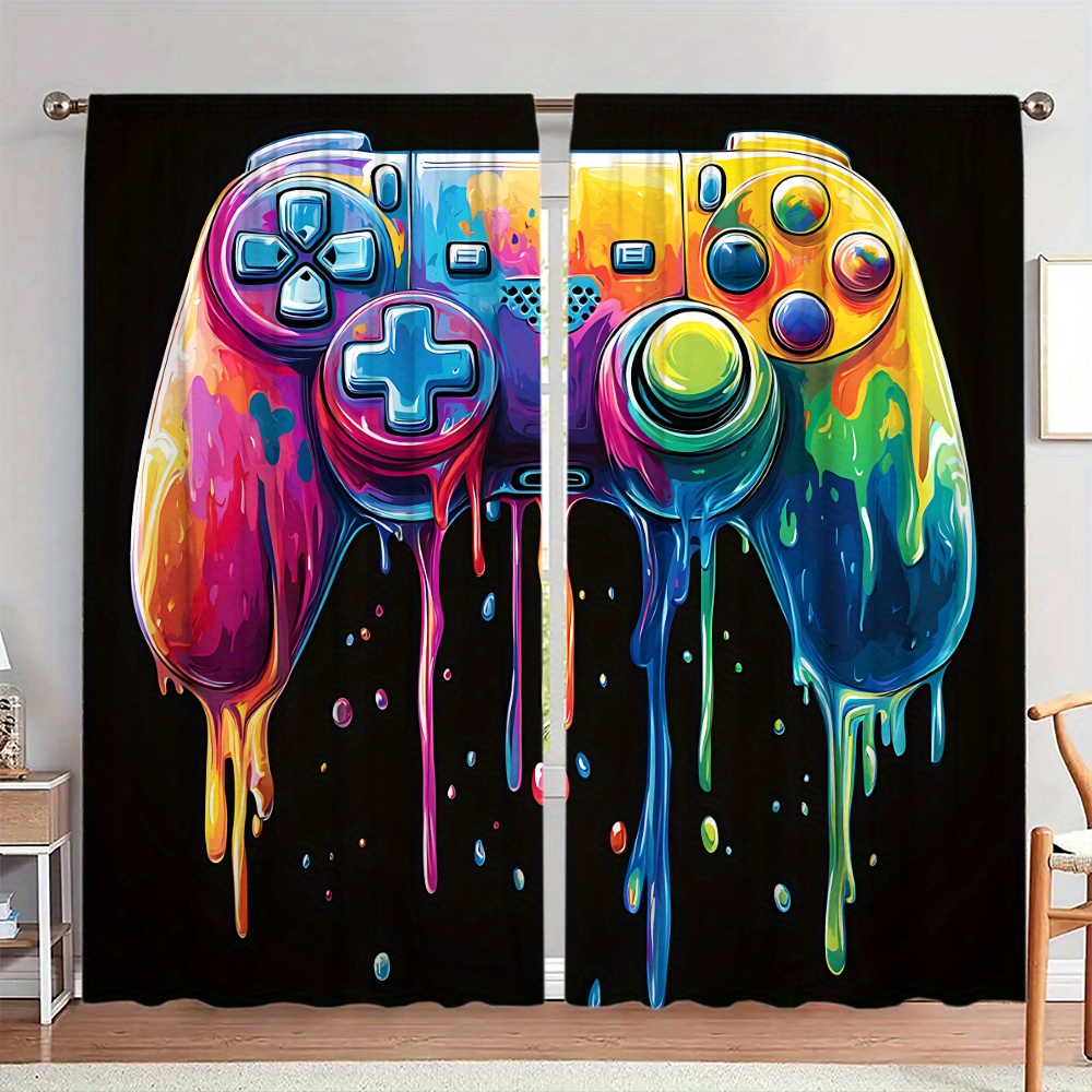Home Decor Youtube Videos - Retro Gaming Controller Gordijn Pop Art