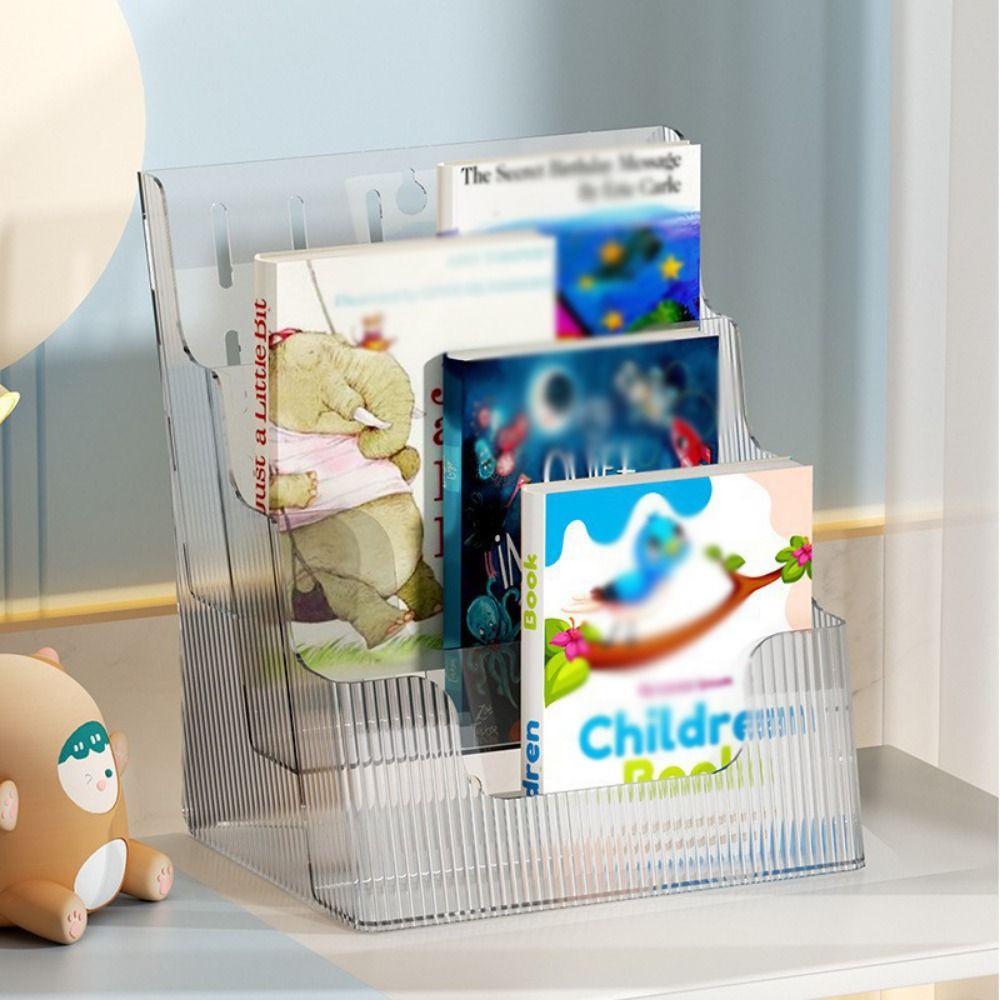 Home Decor Brochure - Doorzichtige brochure-displayhouder Plastic 3-laags Pamflet Flyer