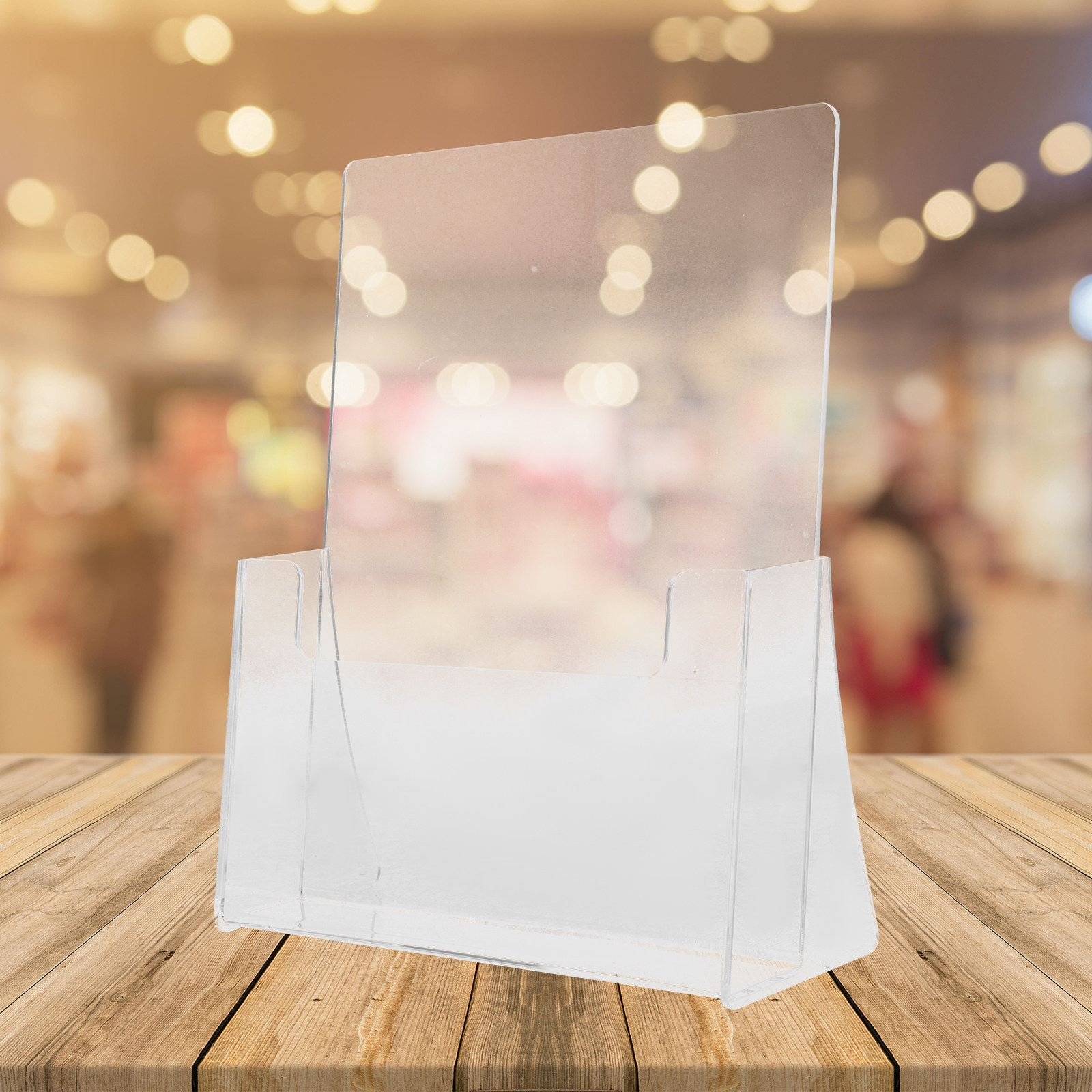 Home Decor Brochure - Heldere acryl displaystandaard voor brochures, tijdschriften,