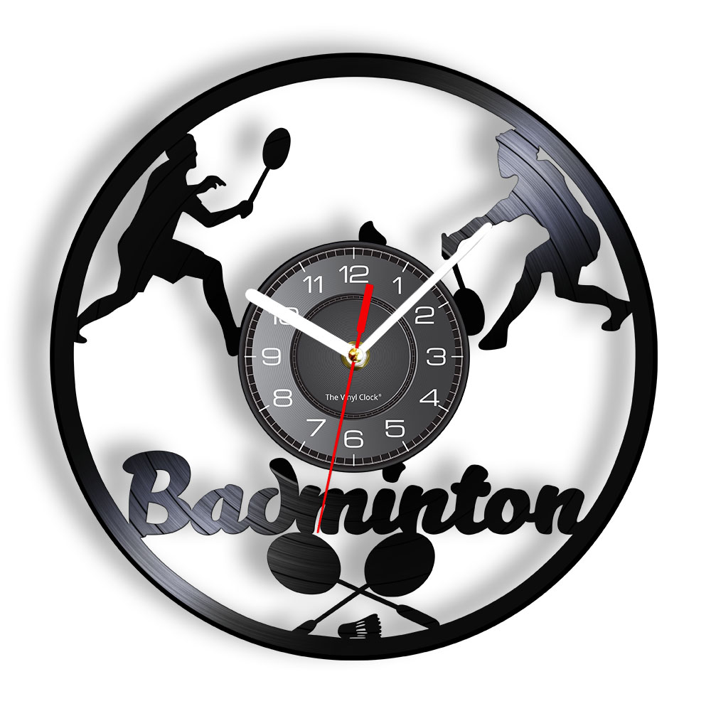 Home Decor Jobs - Badminton Job Vinyl Record Wandklok voor