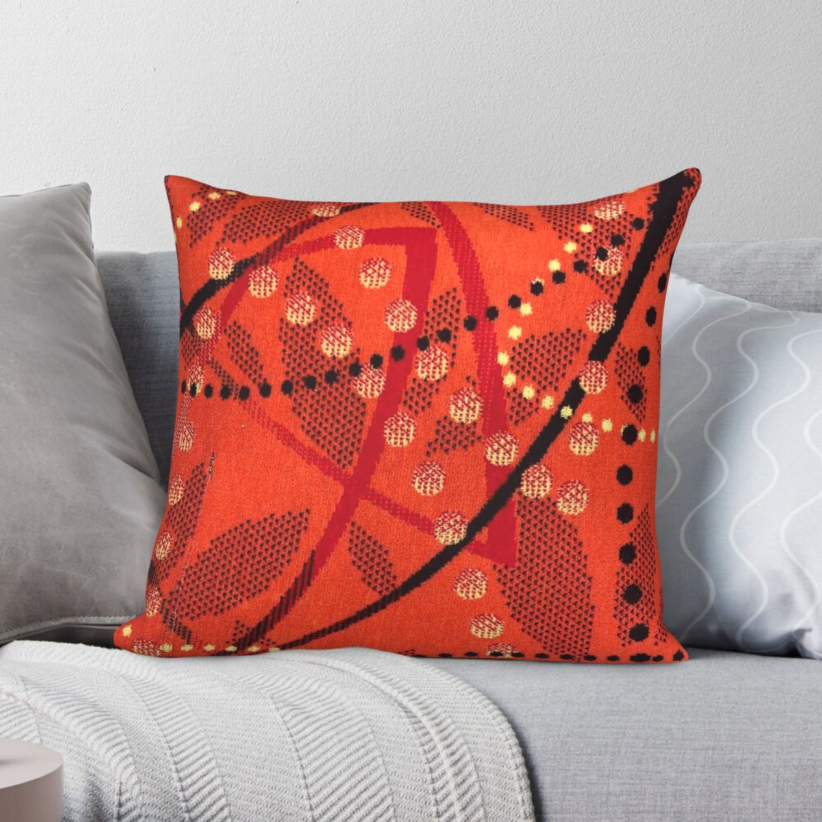 Home Decor Melbourne - Prioriteit Melbourne Tram Seat Square Kussensloop
