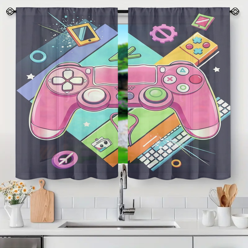 Home Decor Youtube Videos - Gaming Video Game Controller Gordijndecoratie voor