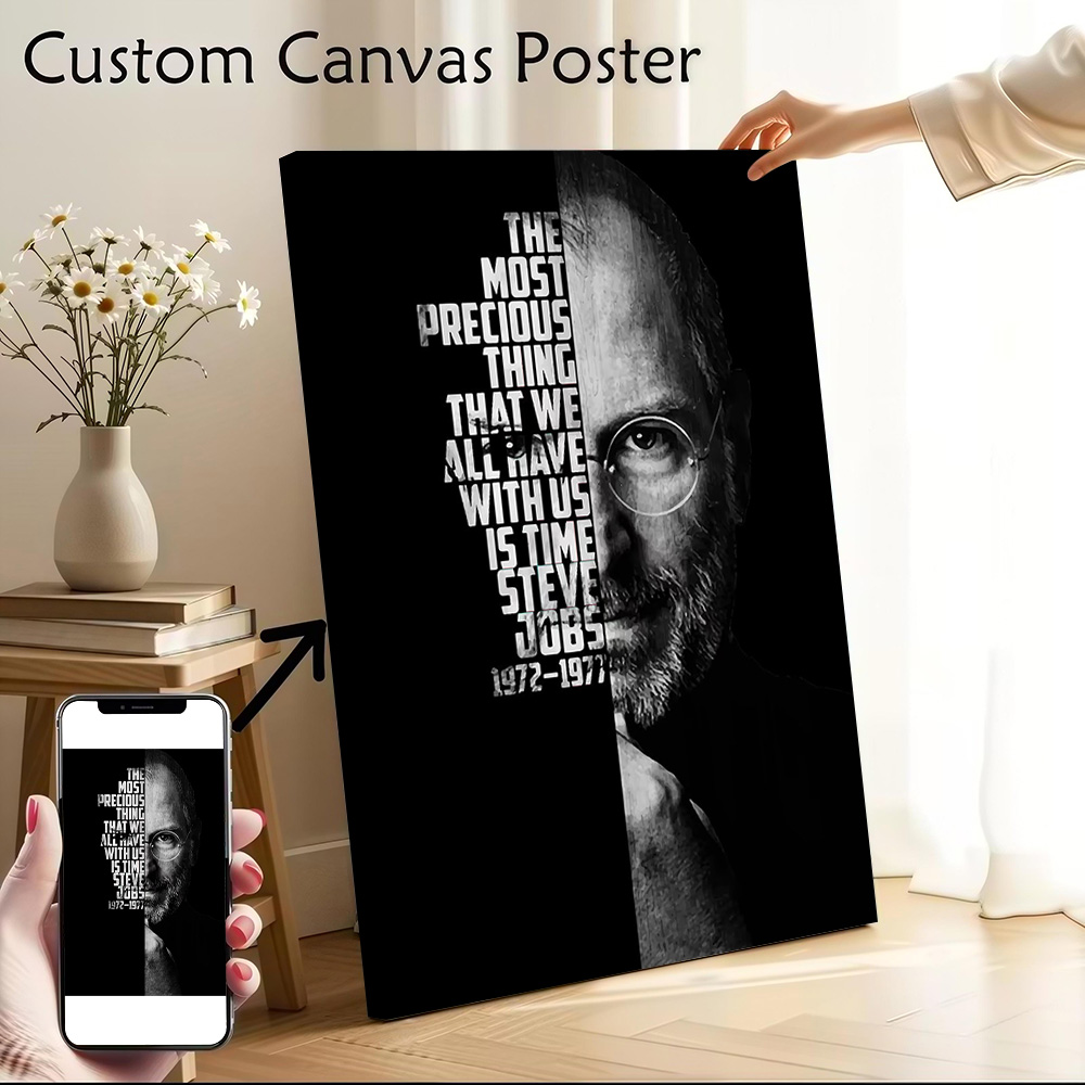 Home Decor Jobs - Steve Jobs Canvas Poster Wall Art