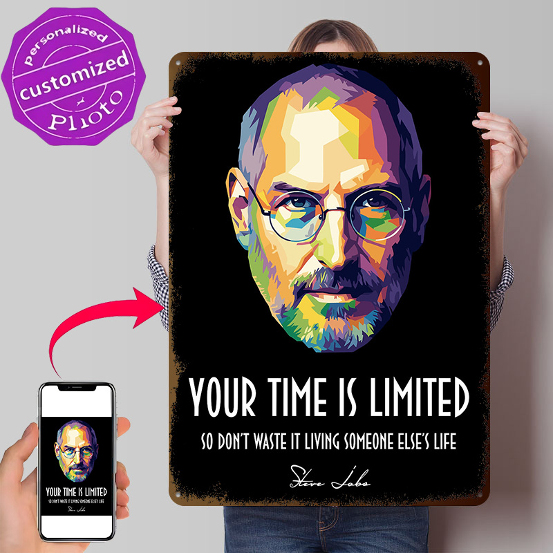 Home Decor Jobs - Steve Jobs Pop Art Portret Gepersonaliseerde