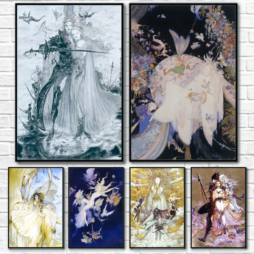 Home Decor Games Free - Yoshitaka Amano Final Fantasy Game Luxe