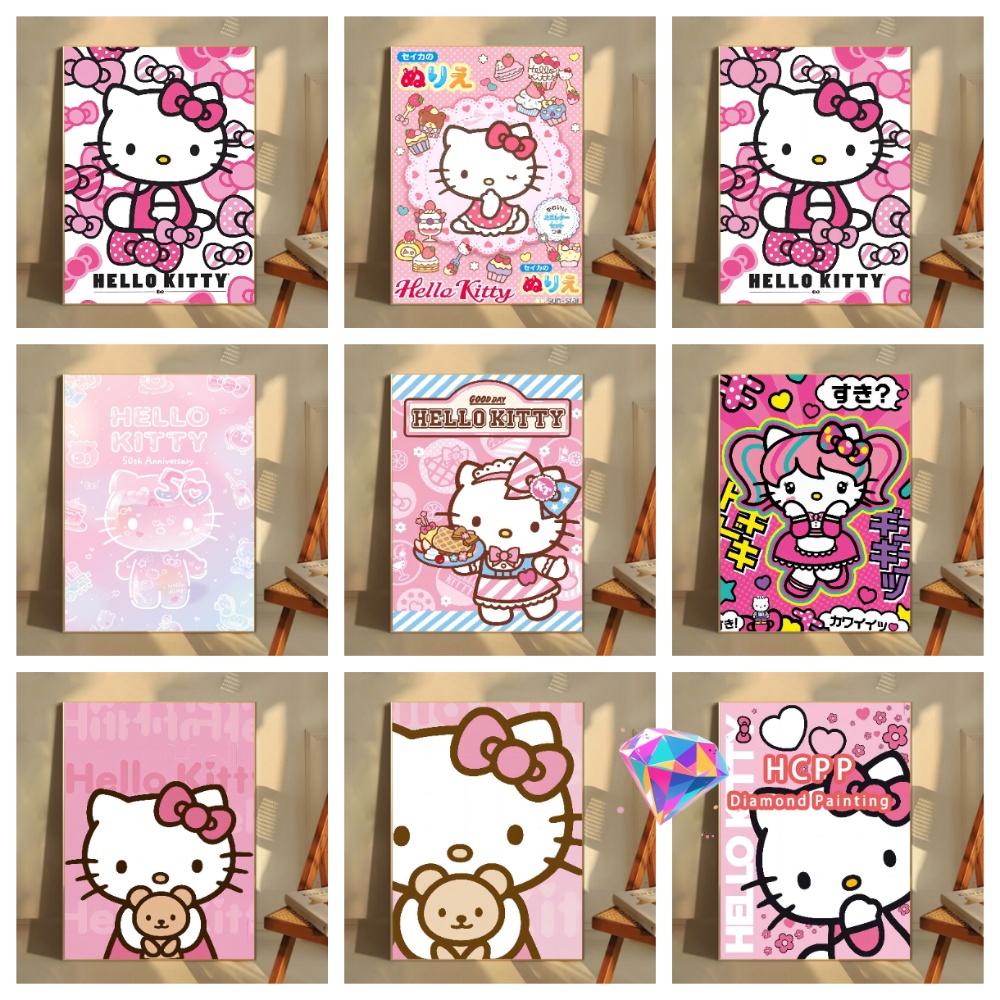 Home Decor Korea - Hello Kitty Klassieke Vintage Kawaii Diamond