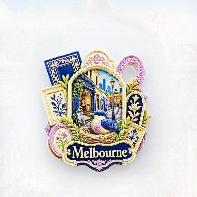 Home Decor Melbourne - Melbourne Bird Lane koelkastmagneet - Fantasievolle