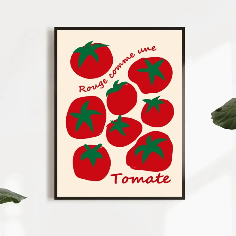 Moderne Kleurrijke Rode Tomate - Home Decor Reviews recensie en prijs