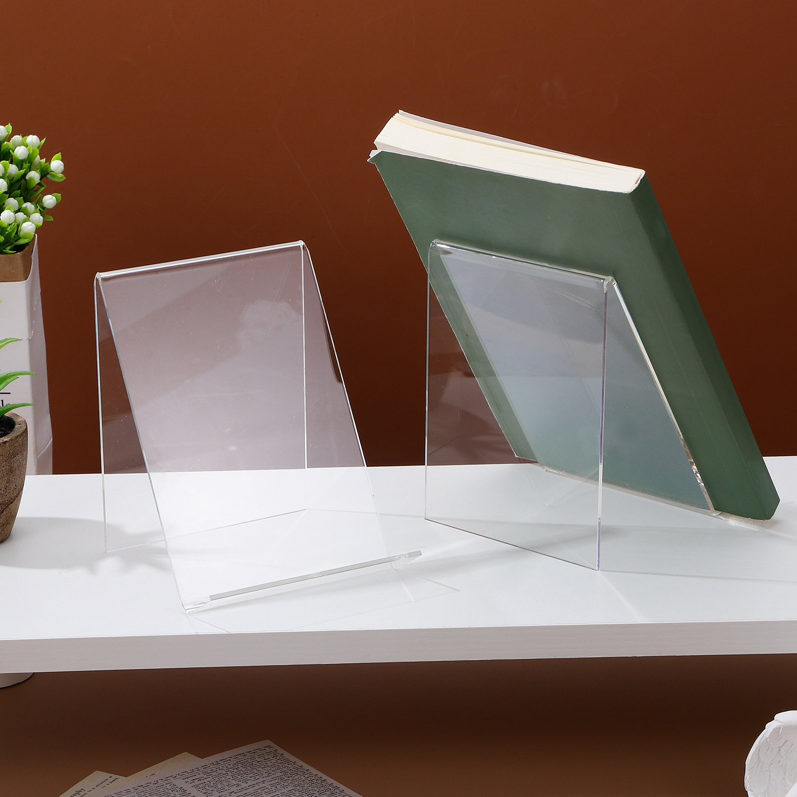 6 stuks acryl boekenstandaard  - Home Decor Brochure recensie en prijs