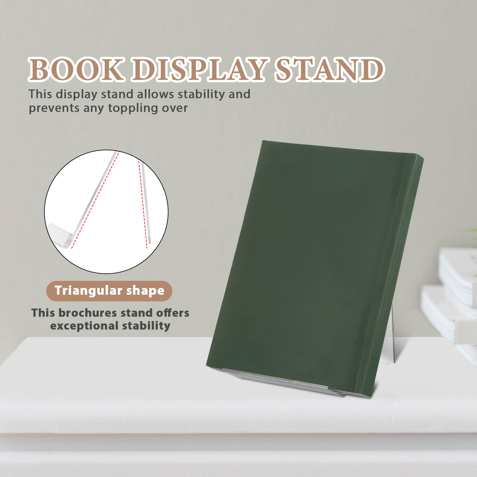 6 stuks acryl boekenstandaard  - Home Decor Brochure recensie en prijs