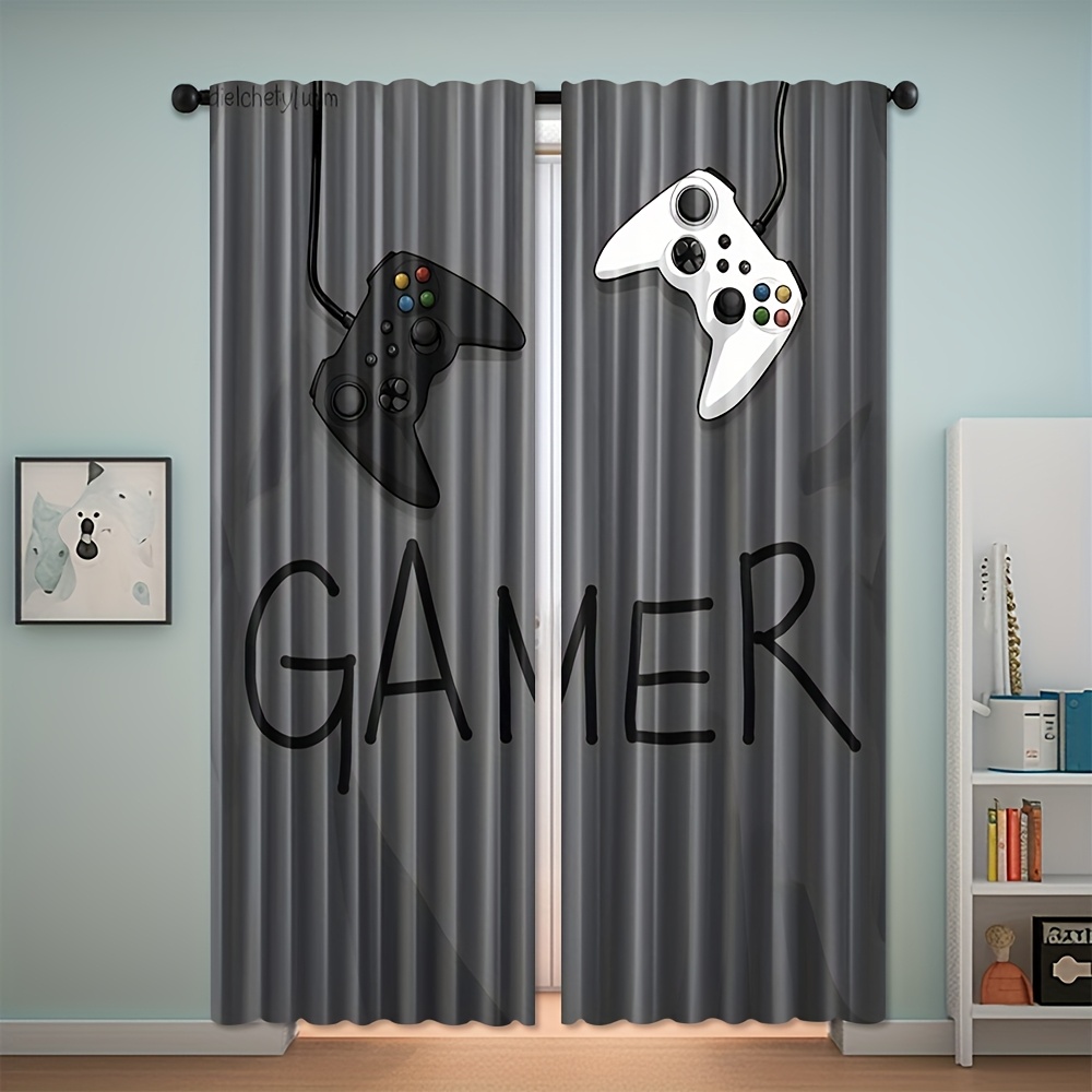 Gamer Text Controller-gordijne - Home Decor Youtube Videos recensie en prijs