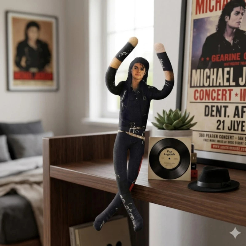 Michael Jackson pluche pop met - Home Decor Zen recensie en prijs