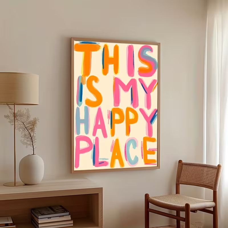 Moderne 'Dit is mijn gelukkige - Home Decor Reviews recensie en prijs