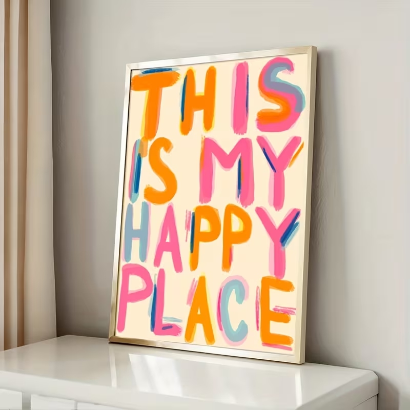 Moderne 'Dit is mijn gelukkige - Home Decor Reviews recensie en prijs