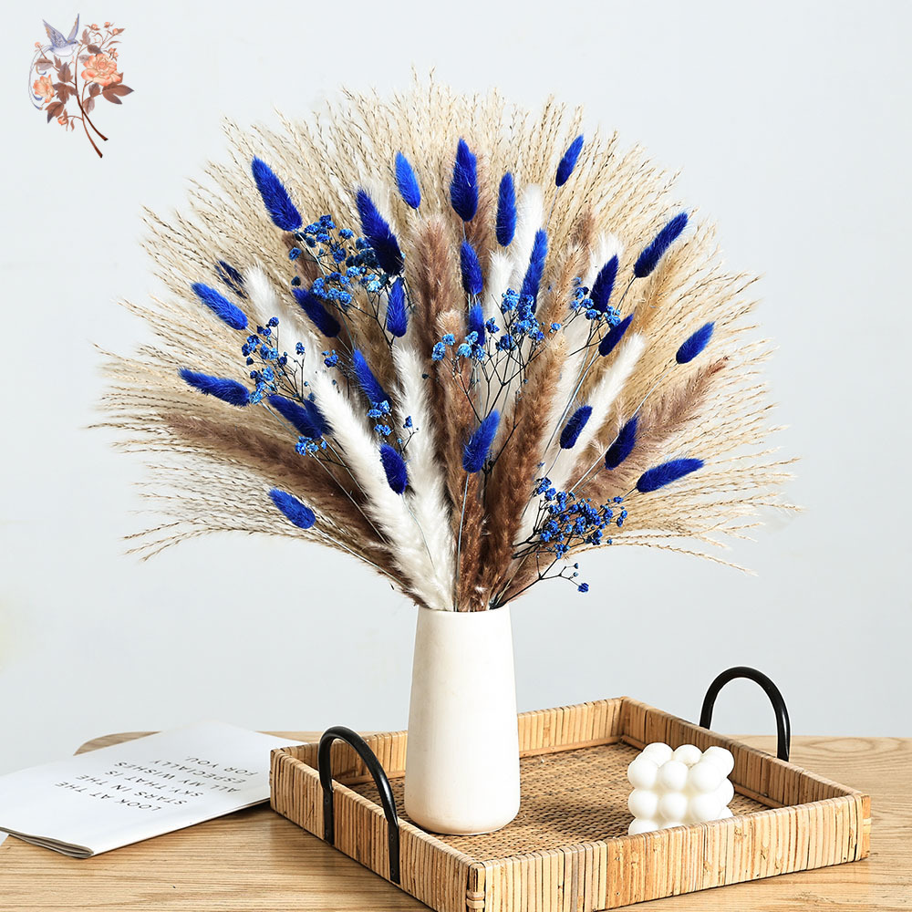 70-steel blauwe pluizige konij - Pampas Grass Decor recensie en prijs