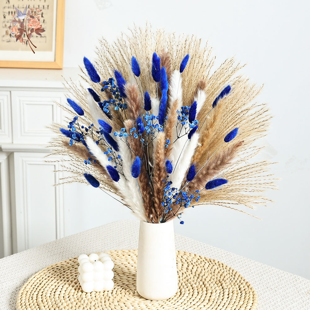 70-steel blauwe pluizige konij - Pampas Grass Decor recensie en prijs