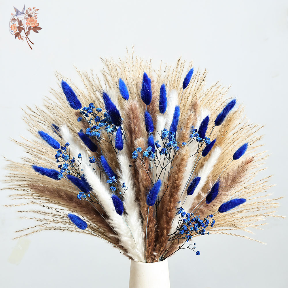 70-steel blauwe pluizige konij - Pampas Grass Decor recensie en prijs