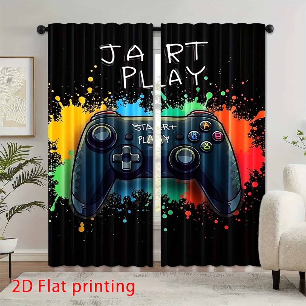 Gaming Gordijn Gamer Videogame - Home Decor Youtube Videos recensie en prijs