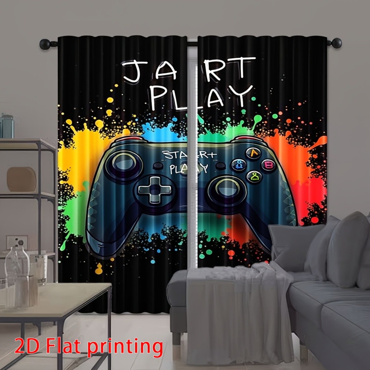 Gaming Gordijn Gamer Videogame - Home Decor Youtube Videos recensie en prijs