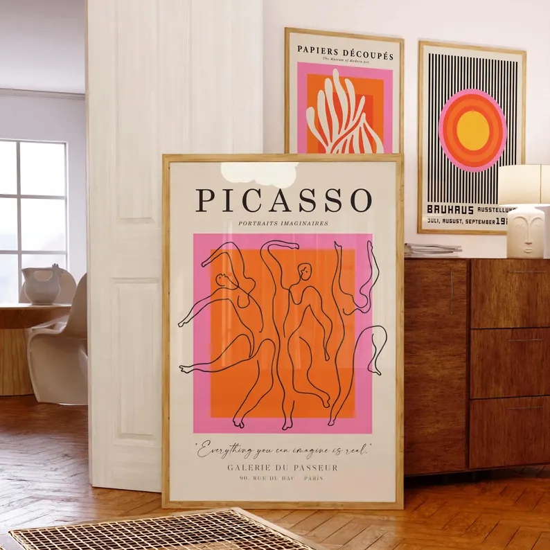 3pcsModern Oranje Bauhaus En P - Home Decor Reviews recensie en prijs