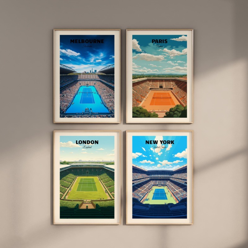 Tennis Majors Poster Londen Ne - Home Decor Melbourne recensie en prijs