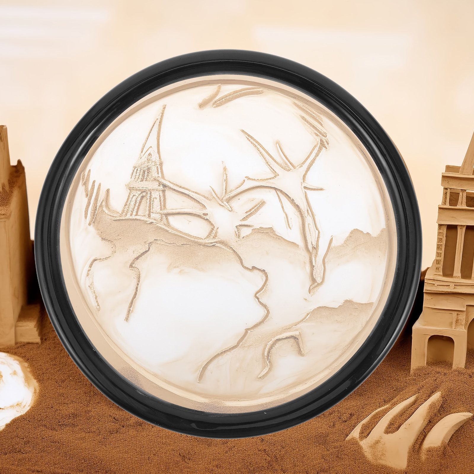 7 inch ronde zandkunst frame t - Sand Art Picture recensie en prijs