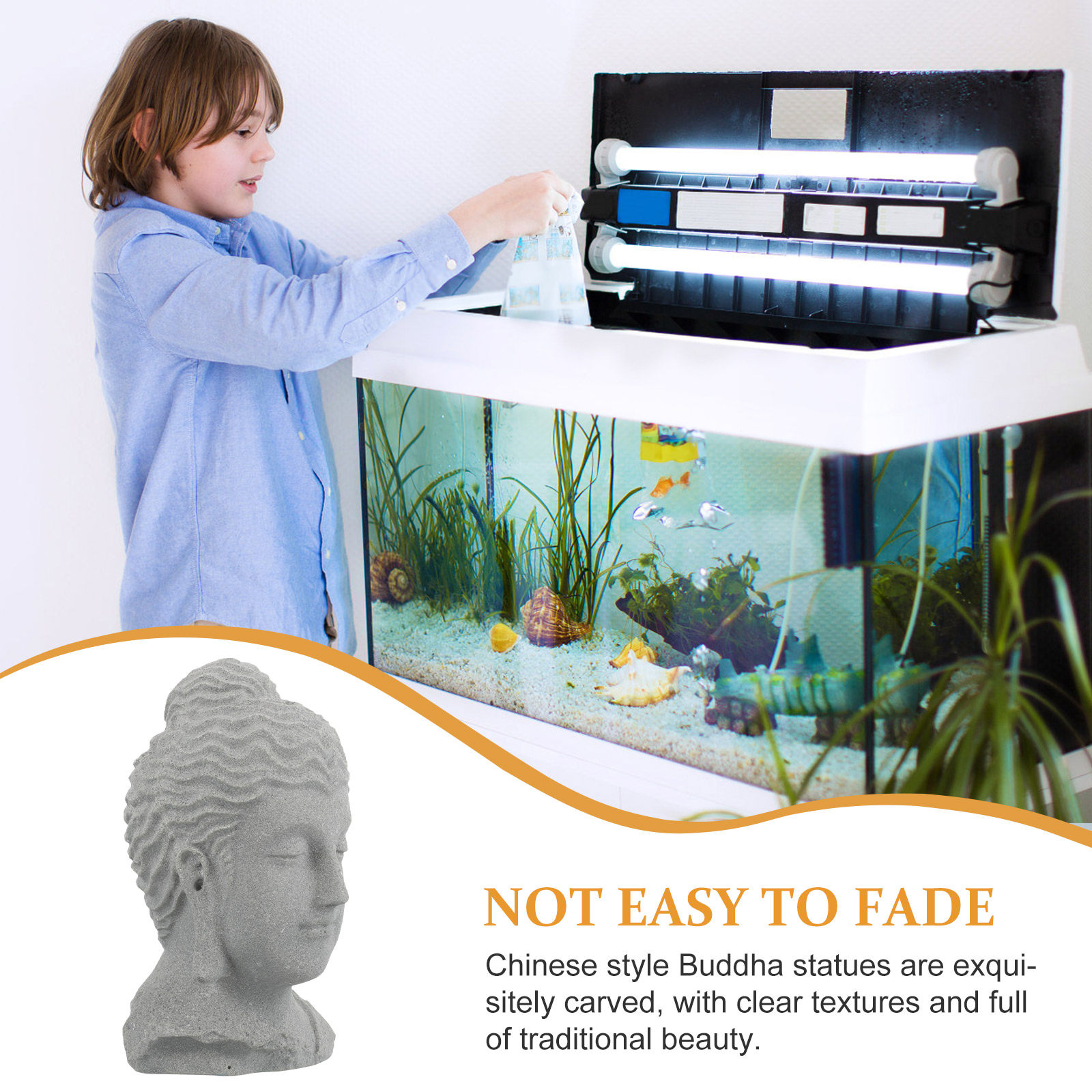 Mediterende Boeddhahoofd Beeld - Home Decor Zen recensie en prijs