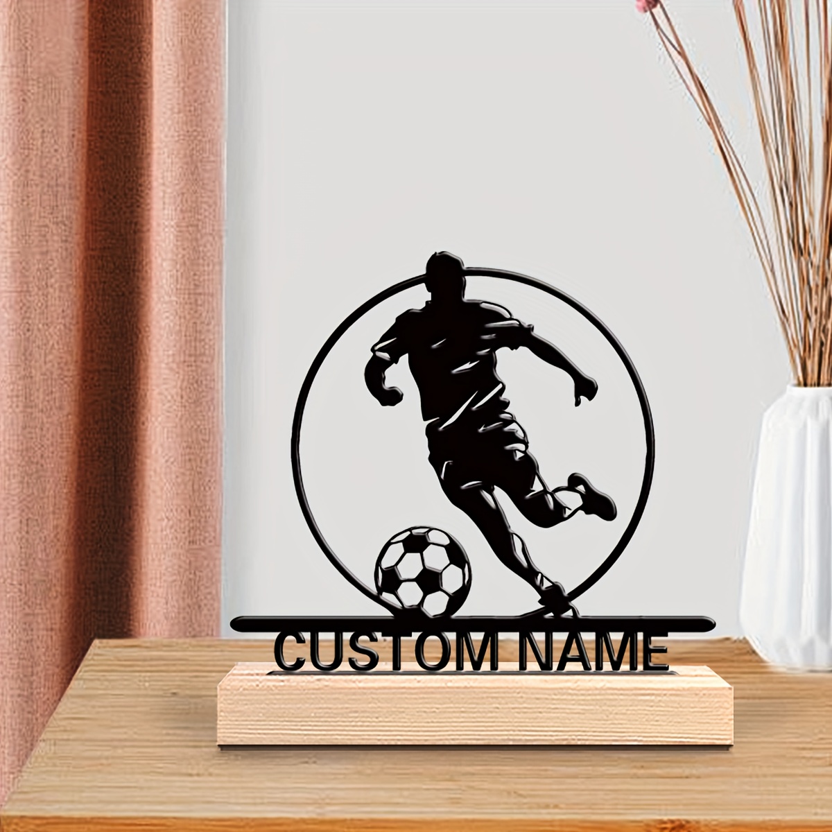Aangepaste voetbalspeler metal - Home Decor Design recensie en prijs