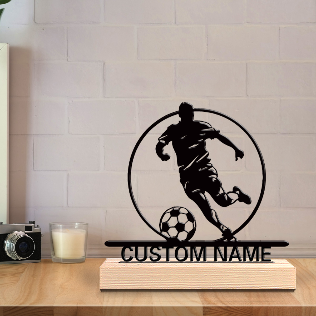 Aangepaste voetbalspeler metal - Home Decor Design recensie en prijs