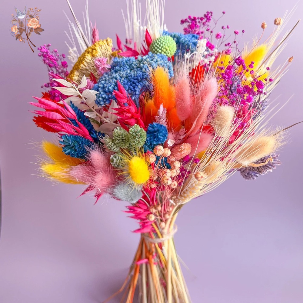 Kleurrijke gedroogde bloemen b - Pampas Grass Decor recensie en prijs