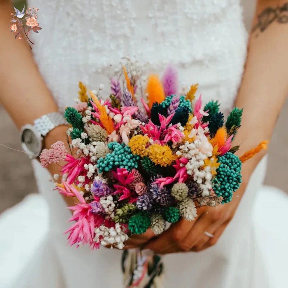 Kleurrijke gedroogde bloemen b - Pampas Grass Decor recensie en prijs