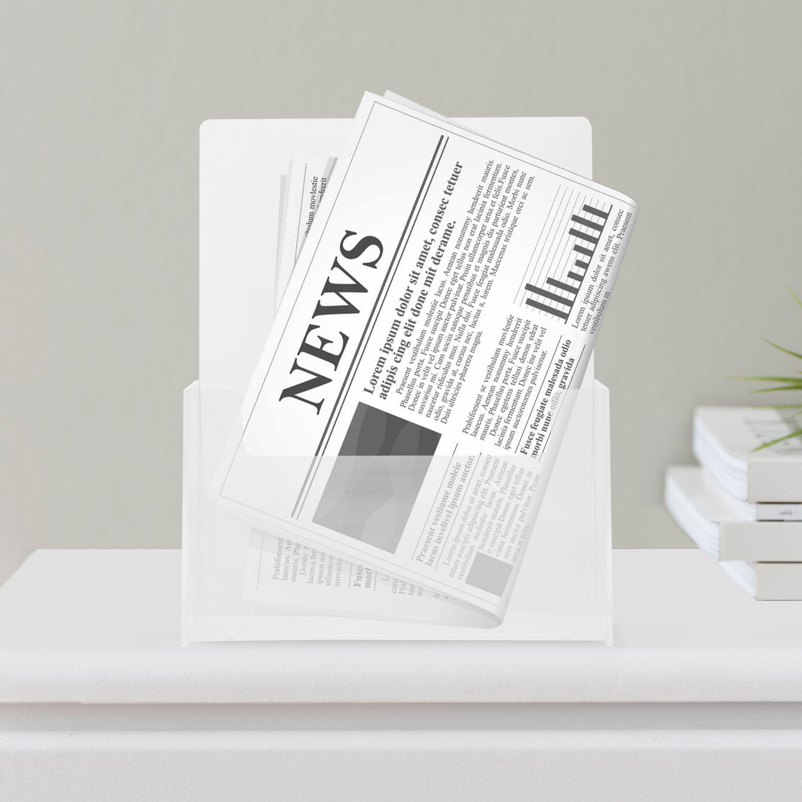 Heldere acryl displaystandaard - Home Decor Brochure recensie en prijs