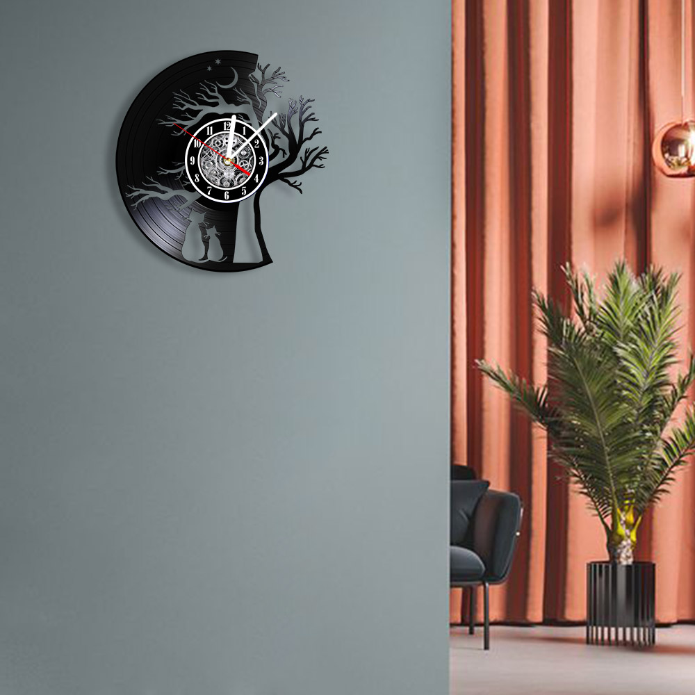 Kattenpaar onder de boom vinyl - Home Decor Under 300 recensie en prijs