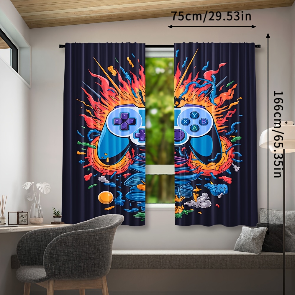 Gamer Pop Culture Gordijn Raam - Home Decor Youtube Videos recensie en prijs