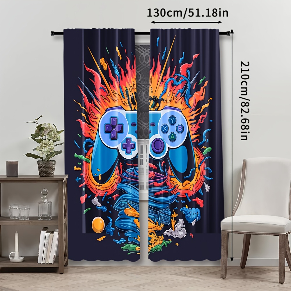 Gamer Pop Culture Gordijn Raam - Home Decor Youtube Videos recensie en prijs
