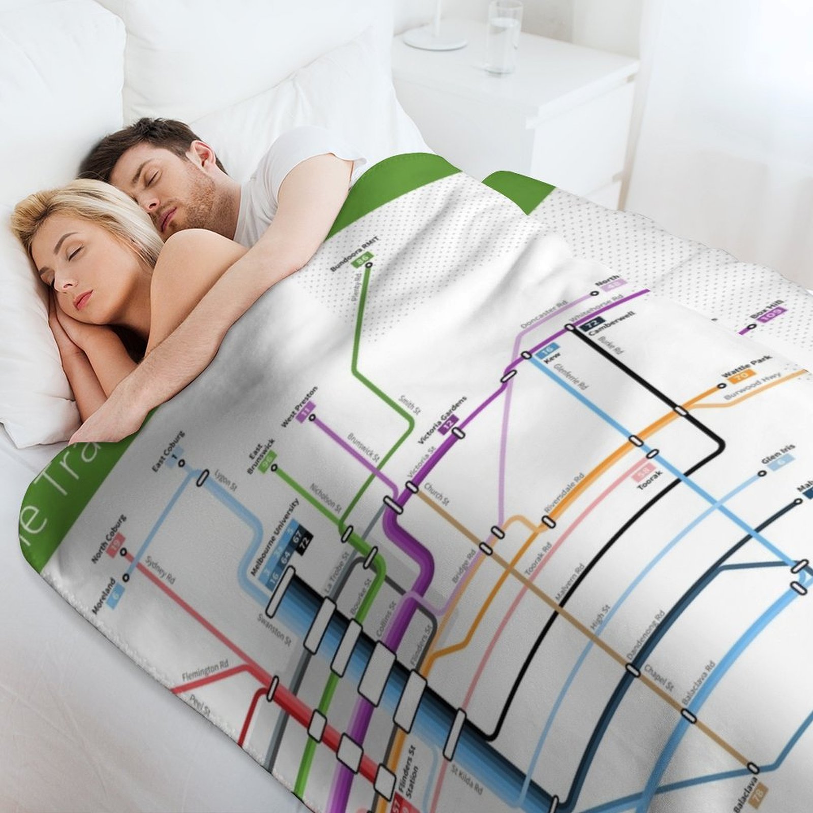 Melbourne Tram Network Map Thr - Home Decor Melbourne recensie en prijs