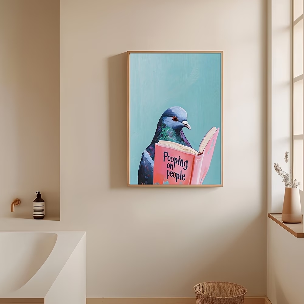 Moderne duiven die boeken leze - Home Decor Reviews recensie en prijs