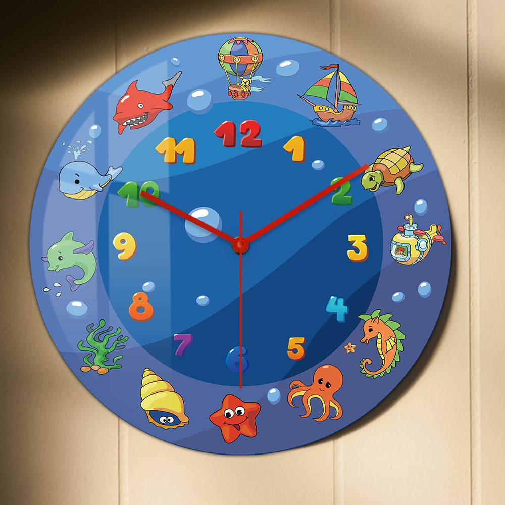 Cartoon zeedieren blauwe wandk - Home Decor Under 300 recensie en prijs