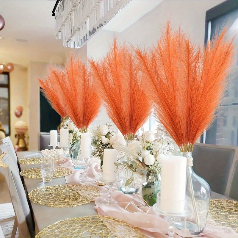 10 stuks levendig oranje pampa - Pampas Grass Decor recensie en prijs
