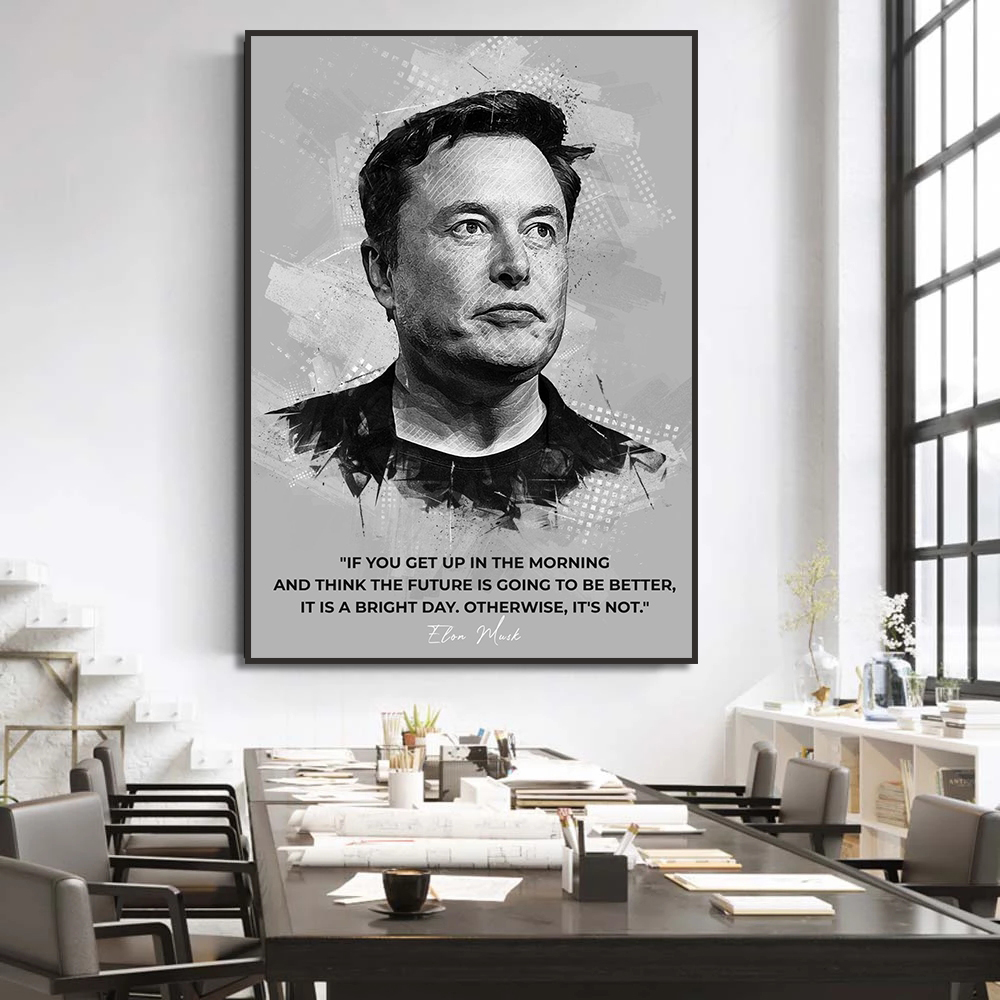Banen Steve Elon Musk Canvas S - Home Decor Jobs recensie en prijs
