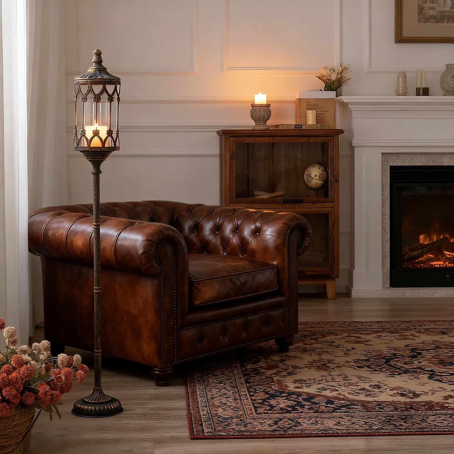 Antiek gouden 41 inch hoge vin - Flooring Home Decor recensie en prijs