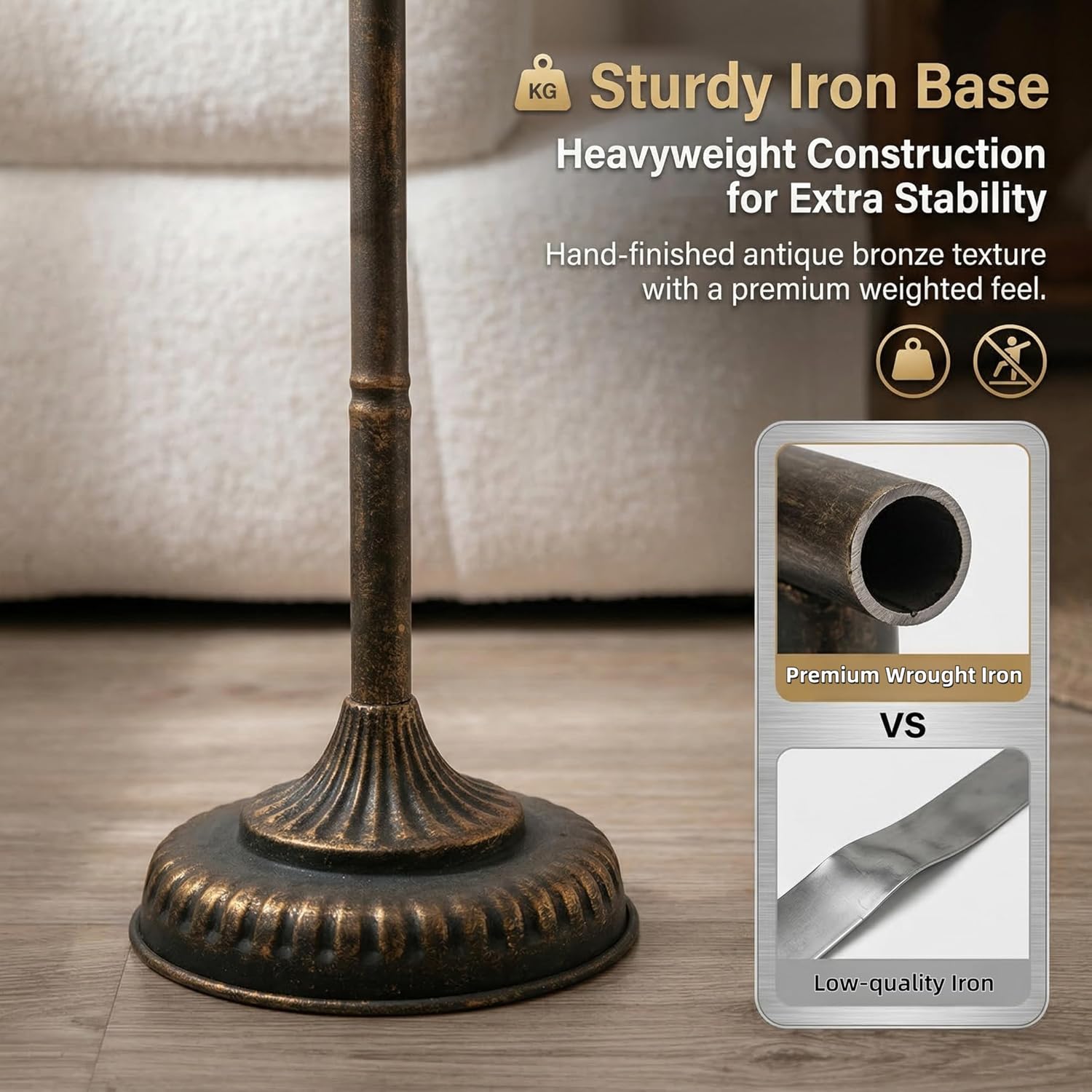 Antiek gouden 41 inch hoge vin - Flooring Home Decor recensie en prijs